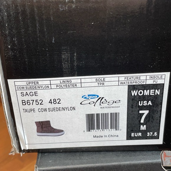 Aqua College Womens Sage Zipper Slip on Booties Taupe 7 M - Picture 5 of 13